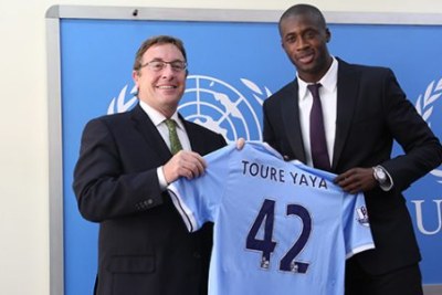 Yaya Touré, ambassadeur de bonne volonté du Programme des Nations Unies pour l'environnement (PNUE)