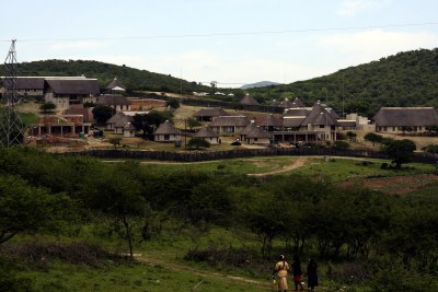 La résidence du Président Jacob Zuma à Nkandla dans le  KwaZulu-Natal.