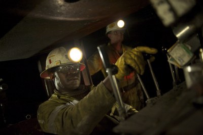 Miners in Mpumalanga, South Africa (file photo).