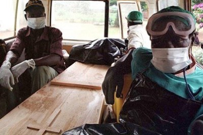 Battling Ebola outbreak in Guinea.