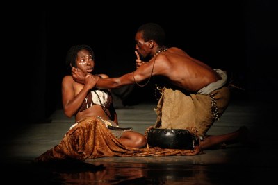 A scene from the play, The Missing Crown.