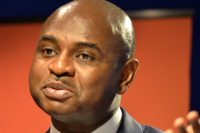 Dr. Kingsley Moghalu, deputy governor of the Central Bank of Nigeria, challenges conventional wisdoms about Africa's quest for growth in his book <i>Emerging Africa: How the Global Economy's 'Last Frontier' Can Prosper and Matter</i> and (pictured here), speaking at the Woodrow Wilson International Center in August 2013.