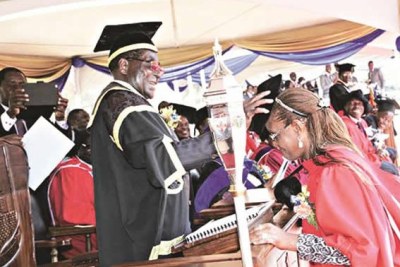President Mugabe's wife Grace graduates