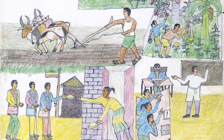 Photoessay Children Draw A World Without Hunger Allafrica Com