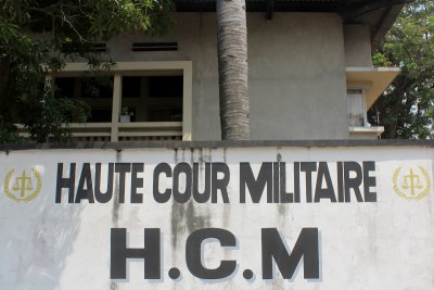 Une vue du siège de la haute cour militaire à Kinshasa
