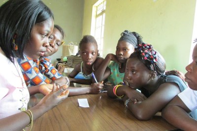 Mentoring young girls on relationship (file photo).