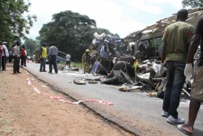 The collision took place along Harare-Nyamapanda highway.