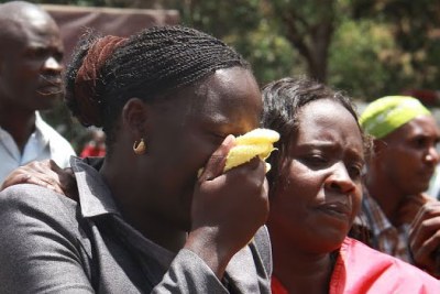 Parents of some some of the students killed at Garissa University