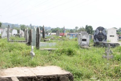 (Photo d'archives) - Des tombes au cimetière de Kintambo le 4/06/2012 dans la commune de Ngaliema à Kinshasa