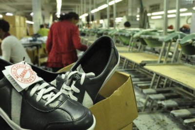 A men's shoe brand for export through AGOA (file photo).