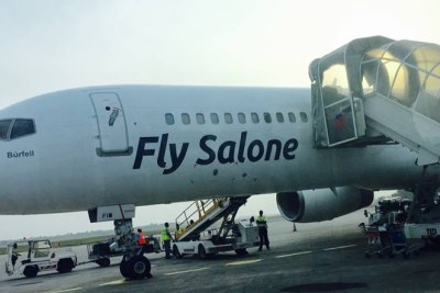 Fly Salone, a Sierra Leonean-owned airline makes maiden flight to Lungi
