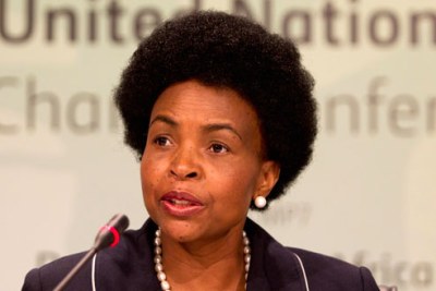 La ministre des Relations internationales et de la Coopération d'Afrique du Sud, Maite Nkoana-Mashabane