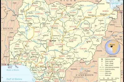Map of Nigeria (file photo).