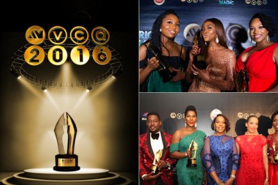 Some of the winners at the AMVCA 2016.