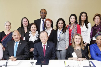 Scenes from the inaugural meeting of the UN Secretary-General’s High-Level Panel on Women’s Economic Empowerment held at UN Headquarters on 15 March 2016.