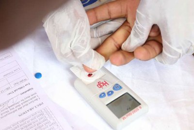 HIV/Aids screening test (file photo).