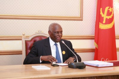 Angolan Head of State, José Eduardo dos Santos.