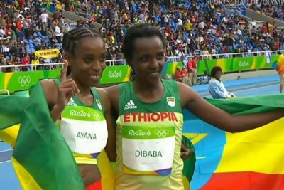 Ethiopian prodigy Almaz Ayana took gold and three-time gold medalist Tirunesh Dibaba took bronze.