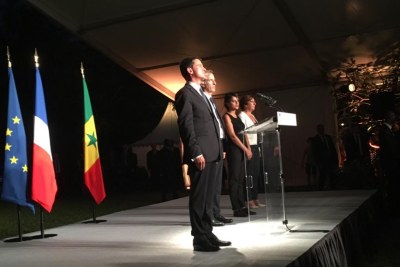 Le Premier ministre Manuel Valls en visite officielle à Dakar, le 22 septembre 2016