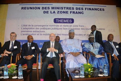 Réunion des ministres de l'économie et des finances de la zone franc