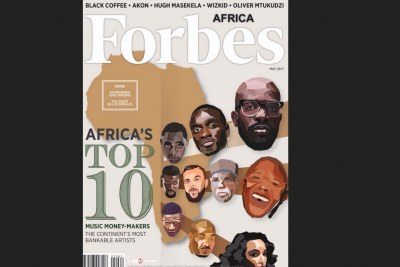Forbes top 10 richest musicians in Africa.