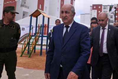 Le nouveau Premier ministre algérien Abdelmadjid Tebboune avant sa nomination le 3 avril 2017 à Alger.
