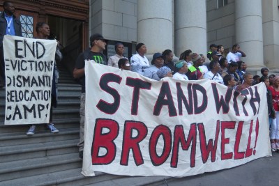 Bromwell Street eviction protests, Cape Town (file photo).