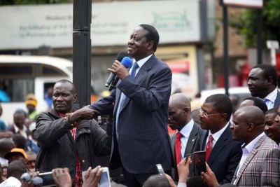 National Super Alliance leader Raila Odinga .