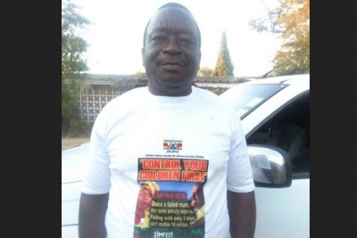 Grace criticised Matemadanda at a rally in Chinhoyi. In response, Matemadanda wore this t