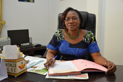 La présidente du Conseil supérieur de la communication (CSC), Nathalie Somé,
