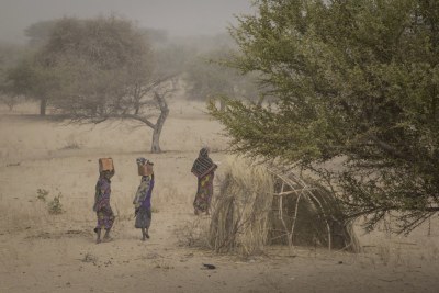 Sur le site pour personnes déplacées à l'intérieur de leur propre pays (PDI) à Mellia, au Tchad.