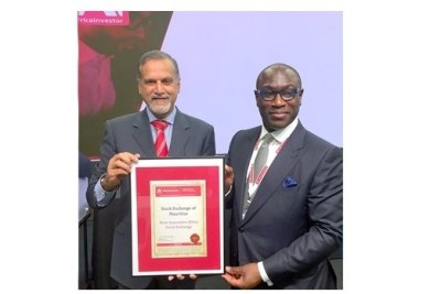 Le prix de la «Most Innovative African Stock Exchange of the year» a été remis au «Chief Executive» de la Bourse de Maurice, Sunil Benimadhu