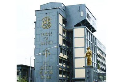 Temple of Justice, home of the Supreme Court of Liberia (file photo).
