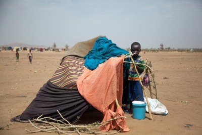 Un enfant dans le camp de déplacés de Kalma, au Darfour (archives).