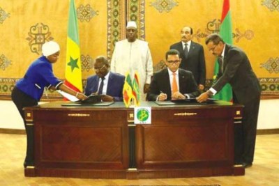Signature de l'accord gazier entre le Sénégal et la Mauritanie.