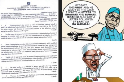 UNILORIN used Obasanjo’s open letter to Buhari to set exam question for its Mass Comm 100L students.