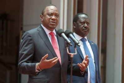 Kenyatta et Odinga