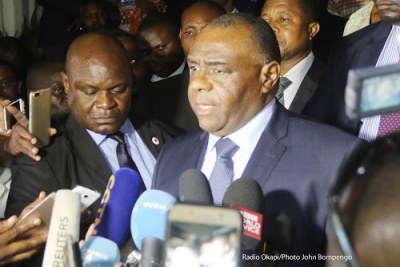 Jean-Pierre Bemba in Kinshasa (file photo).