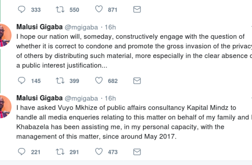 South Africa Reacts to Minister Gigaba Sex Tape Leak - allAfrica.com