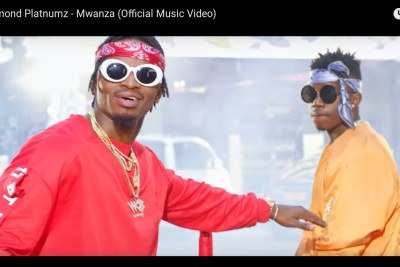 Diamond and Rayvanny in the new song, Mwanza.