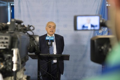 Le Représentant spécial du Secrétaire général et chef de la Mission d'appui des Nations Unies en Libye (MANUL), Ghassan Salamé, se confie à la presse.