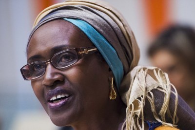 Winne Byanyima at a UN event on Women’s Economic Empowerment.