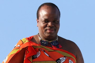 King Mswati III of Eswatini welcomed at Sochi International Airport as he arrives to take part in the 2019 Russia-Africa Summit in Sochi, Russia, 23 October 2019.