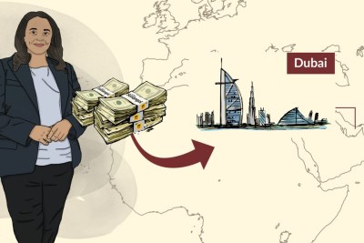 An illustration, showing how Isabel Dos Santos exploited family ties, shell companies and inside deals to build an empire (file photo).