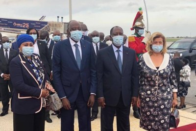 Le premier ministre Amadou Gon Coulibaly à son arrivée à Abidjan