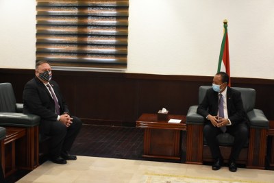 U.S. Secretary of State Mike Pompeo meeting with the Sudanese Prime Minister, Dr. Abdulla Hamdouk in Khartoum.