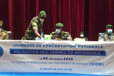 Ouverture des concertations nationales sur la transition politique au Mali, ce samedi 5 septembre 2020.