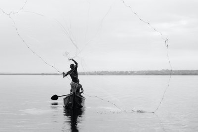 Fishing on Lake Victoria in Uganda.