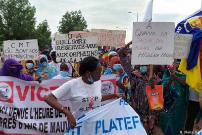 Protesting in Chad (file photo).