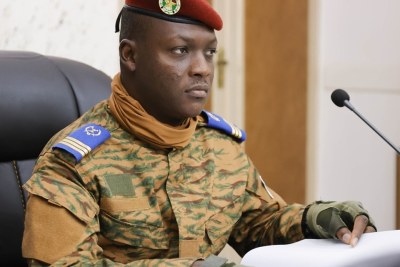Le président de la transition burkinabè capitaine Ibrahim Traoré